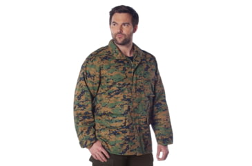 Image of Rothco M-65 Camo Field Jacket, Woodland Digital Camo, Extra Small, 8590-WoodlandDigitalCamo-XS