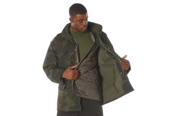 Image of Rothco M-65 Camo Field Jacket, S, Camo, 12085-MidnightWoodlandCamo-S