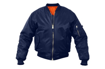 Image of Rothco MA-1 Flight Jacket, Navy Blue, 2XS, 7325-NavyBlue-XXS