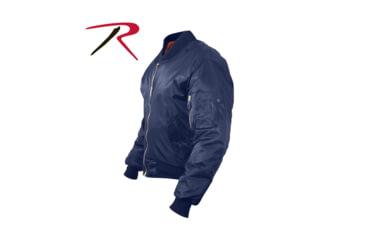 Image of Rothco MA-1 Flight Jacket, Navy Blue, 2XS, 7325-NavyBlue-XXS