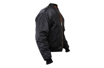 Image of Rothco MA-1 Flight Jacket, Black, M, 7324-Black-M