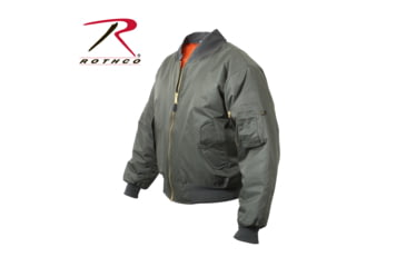 Image of Rothco MA-1 Flight Jacket, Navy Blue, 2XS, 7325-NavyBlue-XXS