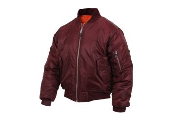 Image of Rothco MA-1 Flight Jacket, Maroon, Small, 7327-Maroon-S