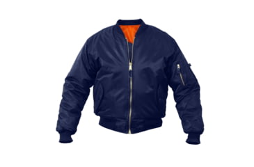 Image of Rothco MA-1 Flight Jacket, Navy Blue, 2XS, 7325-NavyBlue-XXS