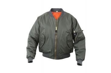 Image of Rothco MA-1 Flight Jacket, Sage Green, M, 7323-SageGreen-M