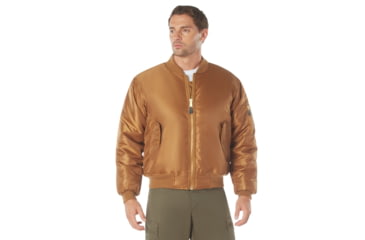 Image of Rothco MA-1 Flight Jacket - Mens, Work Brown, Medium, 77555-WorkBrown-M