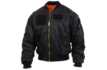 Image of Rothco MA-1 Flight Jacket with Patches, Sage Green, Small, 7240-SageGreen-S