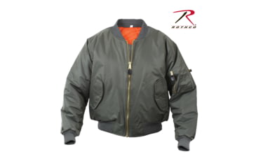 Image of Rothco MA-1 Flight Jacket, Navy Blue, 2XS, 7325-NavyBlue-XXS