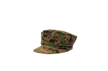Image of Rothco Marine Corps Poly/Cotton Cap With Out Emblem, Woodland Digital Camo, Extra Small, 5663-WoodlandDigitalCamo-XS