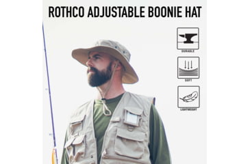 Image of Rothco Midnight Camo Adjustable Boonie Hat, Midnight Black Camo, One Size, 613902034297