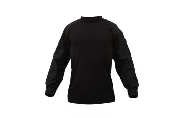 Image of Rothco Military FR NYCO Combat Shirt, Black, XL, 90010-Black-XL