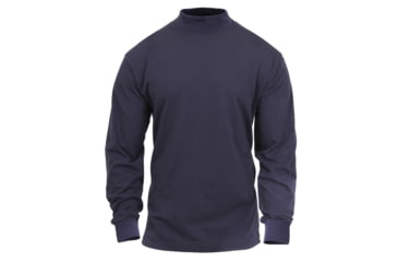 Image of Rothco Mock Turtleneck, Midnight Navy Blue, S, 3400-MidnightNavyBlue-S