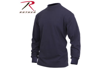 Image of Rothco Mock Turtleneck, Midnight Navy Blue, S, 3400-MidnightNavyBlue-S