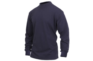 Image of Rothco Mock Turtleneck, Midnight Navy Blue, S, 3400-MidnightNavyBlue-S