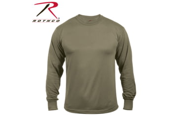 Image of Rothco Moisture Wicking Long Sleeve T-Shirt, AR 670-1 Coyote Brown, M, 3753-AR670-1CoyoteBrown-M
