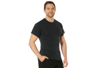 Image of Rothco Moisture Wicking T-Shirts, Black, L, 9590-Black-L