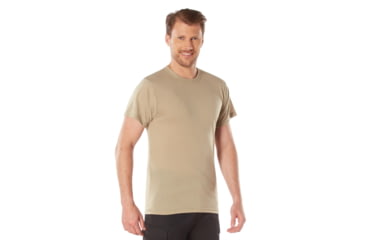 Image of Rothco Moisture Wicking T-Shirts, Desert Sand, Small, 9580-DesertSand-S