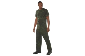 Image of Rothco Moisture Wicking T-Shirts - Mens, L, Camo, 12325-MidnightWoodlandCamo-L