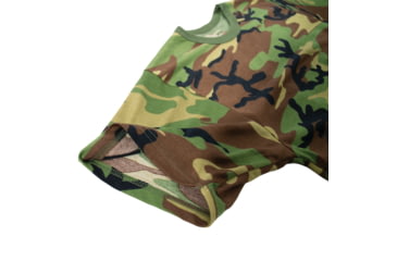 Image of Rothco Moisture Wicking T-Shirts - Mens, Woodland Camo, Small, 95025-WoodlandCamo-S