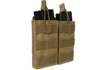 Image of Rothco MOLLE Open Top Double Mag Pouch, Coyote Brown, 31004-CoyoteBrown