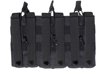 Image of Rothco MOLLE Triple Kangaroo Rifle and Pistol Magazine Pouch, Black, 41008-Black
