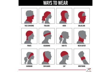 Image of Rothco Multi-Use Tactical Wrap - Black / Police, 2664