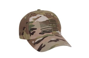 Image of Rothco MultiCam Low Profile Cap With US Flag, 99881
