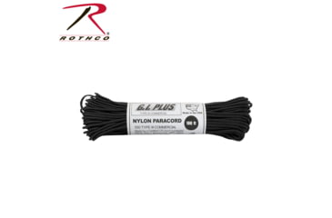 Image of Rothco Nylon Paracord Type III 550 LB 100FT, Black, 50 ft, 190-Black-50