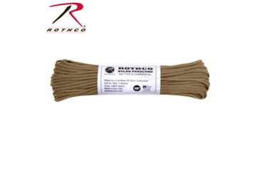 Image of Rothco Nylon Type III Paracord, 500lb, Coyote Brown, 50ft, 391-CoyoteBrown-50