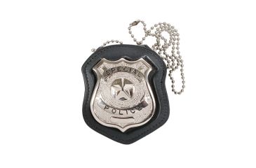 Image of Rothco NYPD Style Leather Badge Holder w/ Clip, 1135