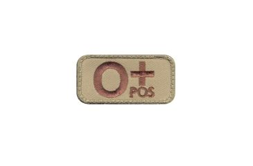 Image of Rothco O Positive Blood Type Morale Patch, 73191