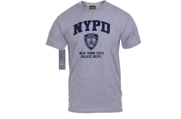 Image of Rothco Officially Licensed NYPD Physical Training T-Shirt, Mens, Grey, Medium, 6650-519