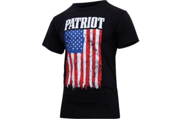 Image of Rothco Patriot US Flag T-Shirt - Mens, Black, Small, 1680-S