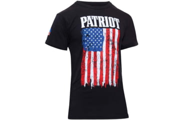 Image of Rothco Patriot US Flag T-Shirt - Mens, Black, Small, 1680-S