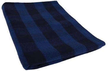 Image of Rothco Plaid Wool Blanket, 62in x 80in, 11460-BluePlaid