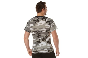 Image of Rothco Pocket T-Shirt Collection Available In Cotton/Poly and Moisture Wicking Poly, City Camo, Extra Large, Moisture Wicking, 56950-CityCamo-MoistureWicking-XL