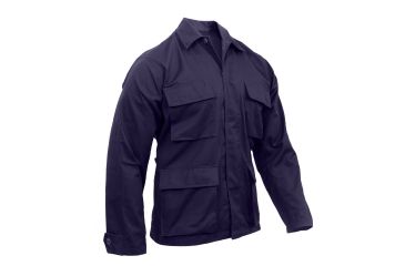 Image of Rothco Poly/Cotton Twill Solid BDU Shirts, Navy Blue, XL, 8885-NavyBlue-XL