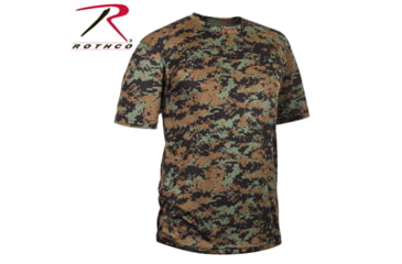 Image of Rothco Polyester Performance T-Shirt, Woodland Digital Camo, 3XL, 44022-WoodlandDigitalCamo-3XL