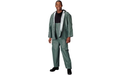 Image of Rothco PVC Rainsuit, Olive Drab, Small, 3616-669