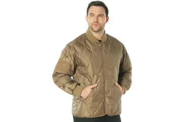 Image of Rothco Quilted Woobie Jacket - Mens, Coyote Brown, Small, 10445-CoyoteBrown-S