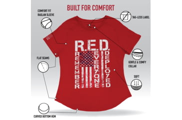 Image of Rothco R.E.D. T-Shirt - Womens, Red, Medium, 11825-M