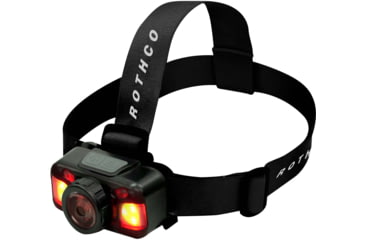 Image of Rothco Rechargeable 600 Lumen Led Headlamp, Black, 28561-Black