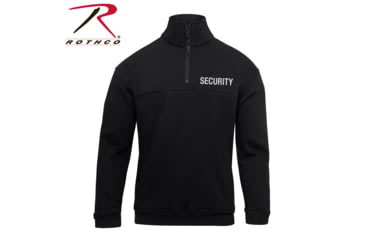 Image of Rothco Security 1/4 Zip Job Shirt - Men's, Black, Small, 76500-S