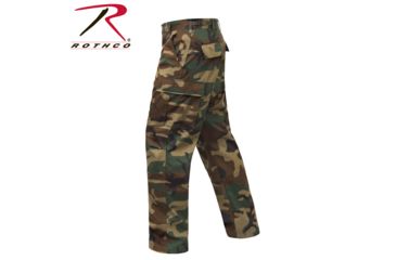 Image of Rothco Relaxed Fit Zipper Fly BDU Pants, Woodland Camo, Extra Large, 2941-WoodlandCamo-XL