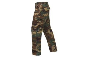 Image of Rothco Relaxed Fit Zipper Fly BDU Pants, Woodland Camo, Extra Large, 2941-WoodlandCamo-XL