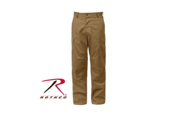 Image of Rothco Relaxed Fit Zipper Fly BDU Pants, Coyote Brown, Small, 2904-CoyoteBrown-S