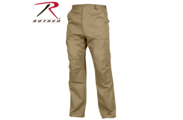 Image of Rothco Relaxed Fit Zipper Fly BDU Pants, Khaki, Extra Small, 2931-Khaki-XS