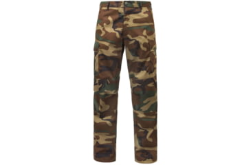 Image of Rothco Relaxed Fit Zipper Fly BDU Pants, Woodland Camo, Extra Large, 2941-WoodlandCamo-XL