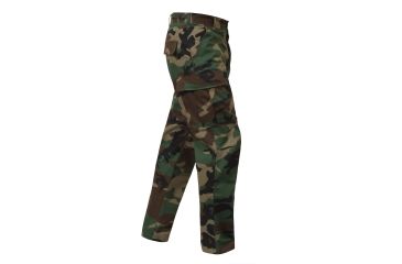 Image of Rothco Rip-Stop BDU Pant, Woodland Camo, Small Long, 5957-WoodlandCamo-S-Long27-31Waist3212-3512Length