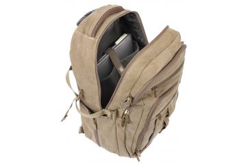 Image of Rothco Rolling Canvas Backpack, Khaki, 20056-Khaki